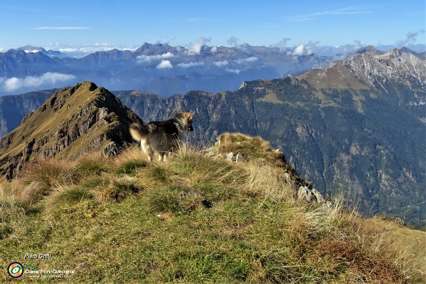 49 Dori sulla cima del Pietra Quadra...osserva il grandioso panorama a ovest.JPG